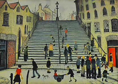 Steps at Wick Print by L.S. Lowry A4 Art Poster