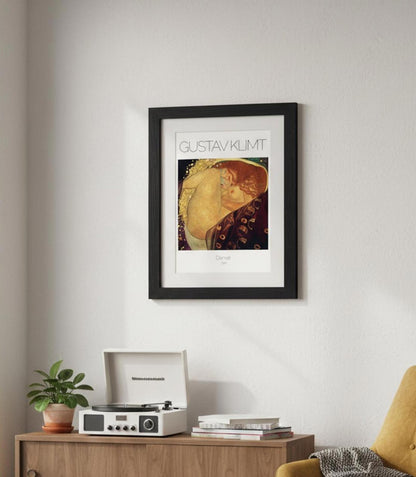 Gustav Klimt 'Danaë' Framed Art Print Embrace Art Nouveau 11x14" Frame A4 Print
