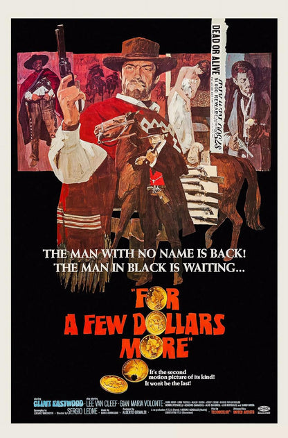 For a Few Dollars More Print Western Poster