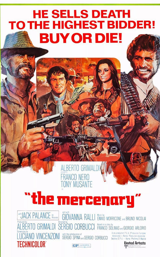 The Mercenary Print, Western Poster