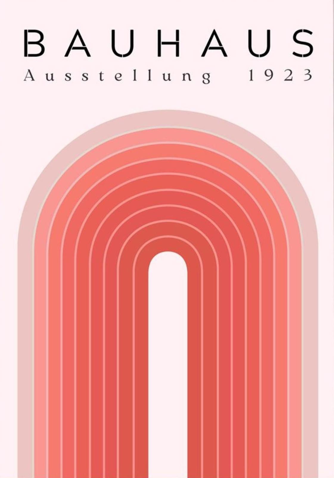 Bauhaus Exhibition 1923 Framed Poster Mid-Century Modern Design Art Print