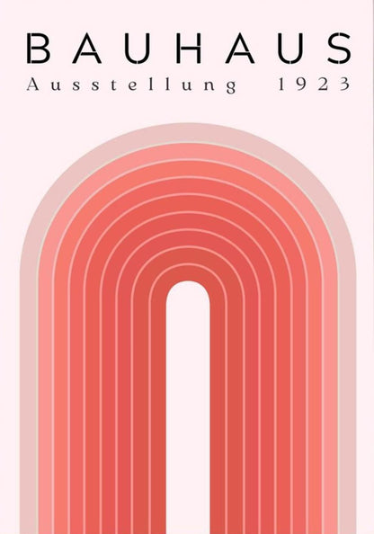 Bauhaus Exhibition 1923 Framed Poster Mid-Century Modern Design Art Print