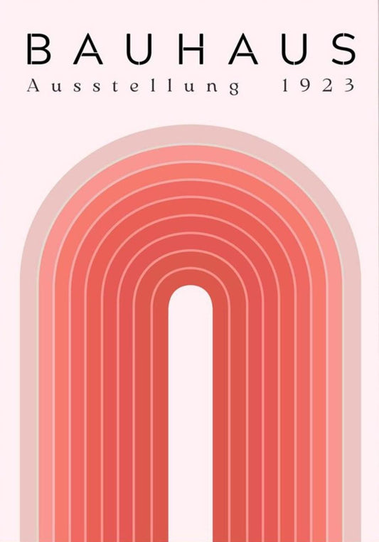 Bauhaus Exhibition 1923 Framed Poster Mid-Century Modern Design Art Print
