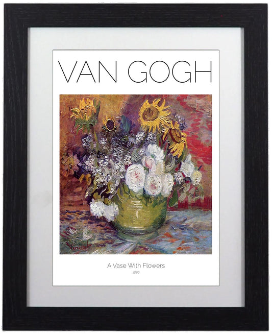 Van Gogh 'A Vase With Flowers' Framed Art Print