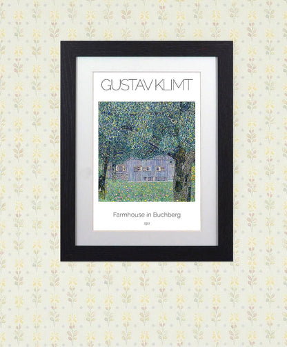 Framed Art Print Farmhouse in Buchberg by Gustav Klimt - 11"x14" Frame, A4 Print