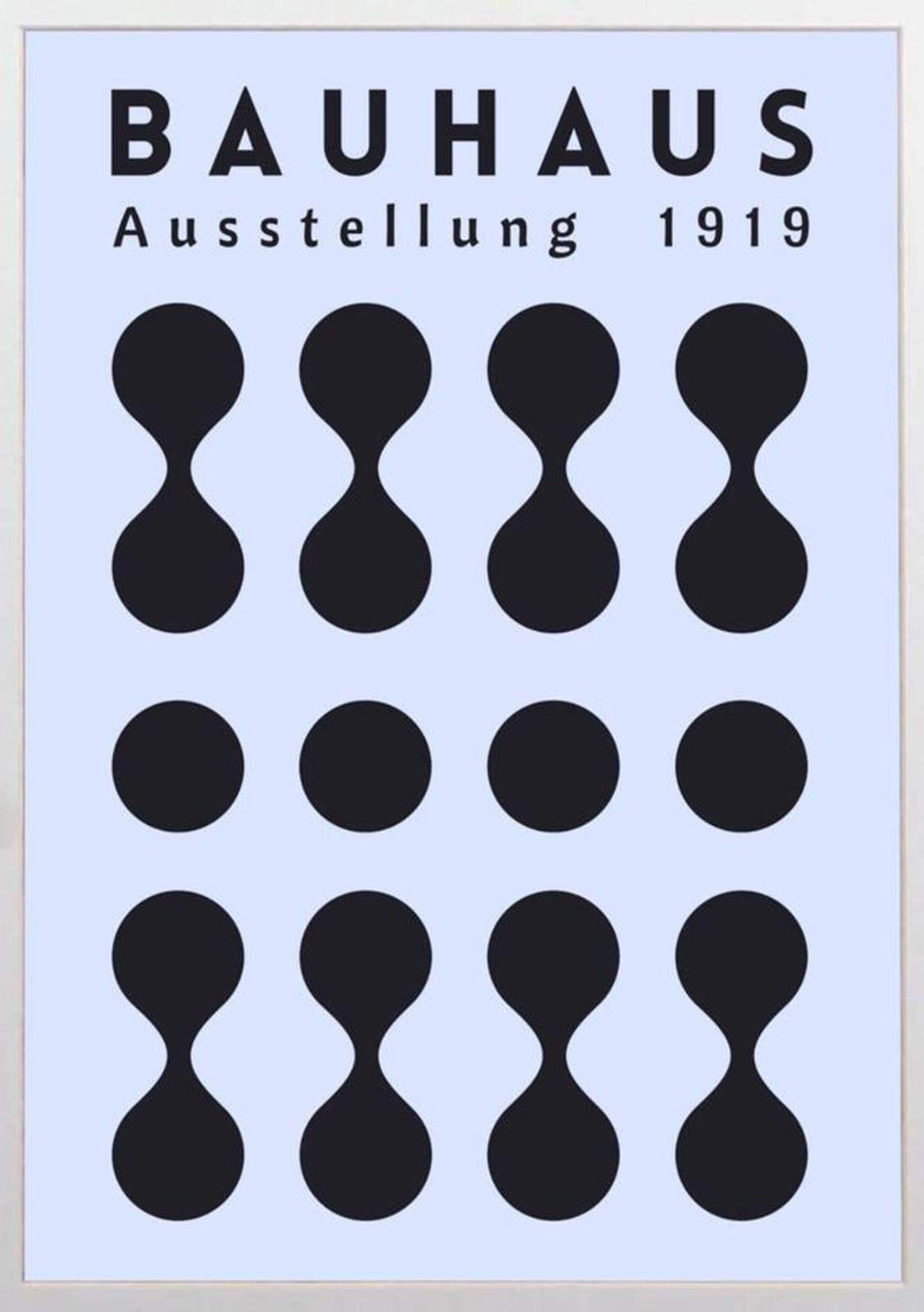 Bauhaus 1919 Exhibition Framed Poster Classic Modern Art Print