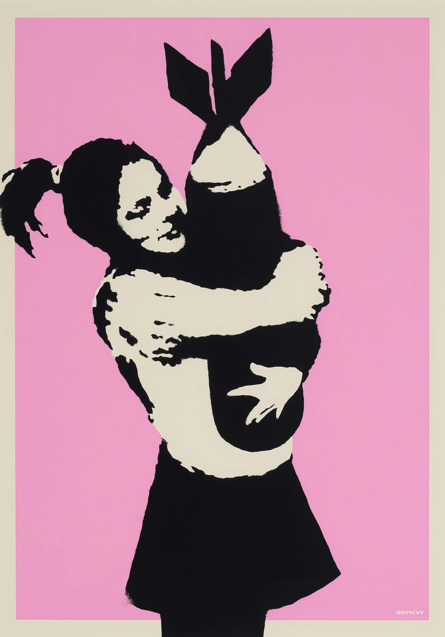 Banksy Bomb Hugger A4 Art Print