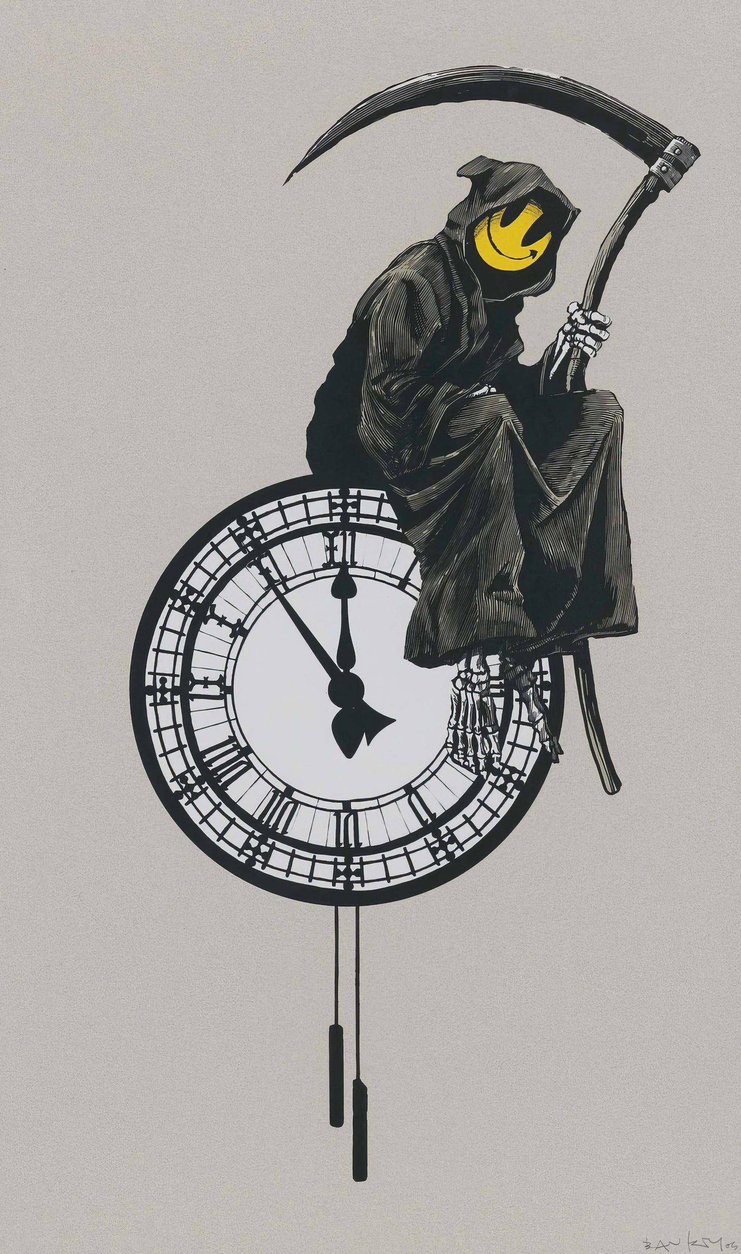 Banksy Grim Reaper Big Ben