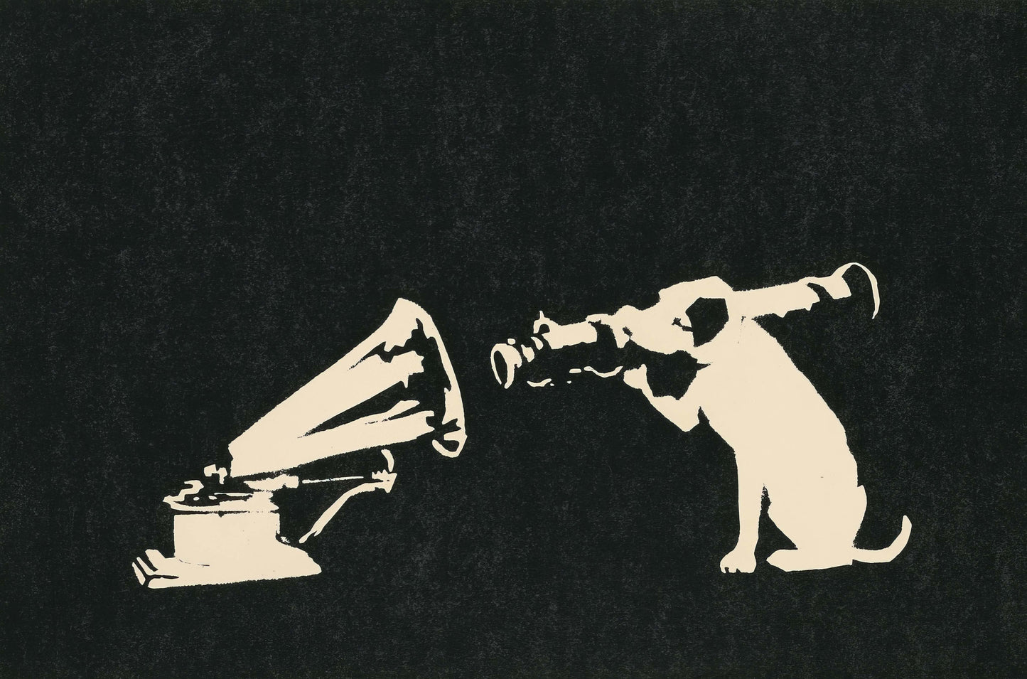 Banksy Dog With Bazooka Gramophone
