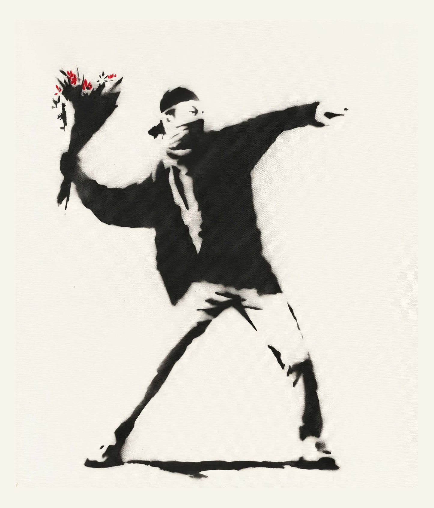 Banksy Flower Thrower Bomber