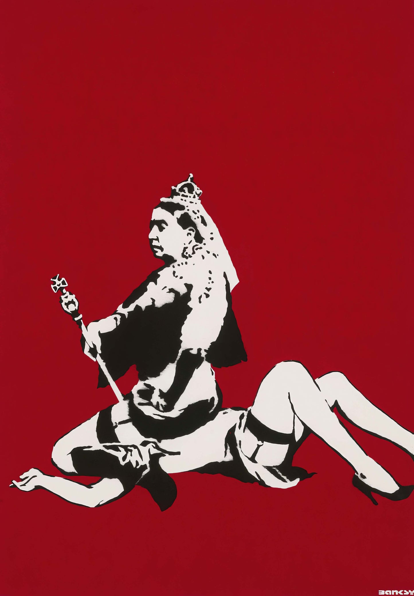 Banksy Queen Victoria Dominatrix