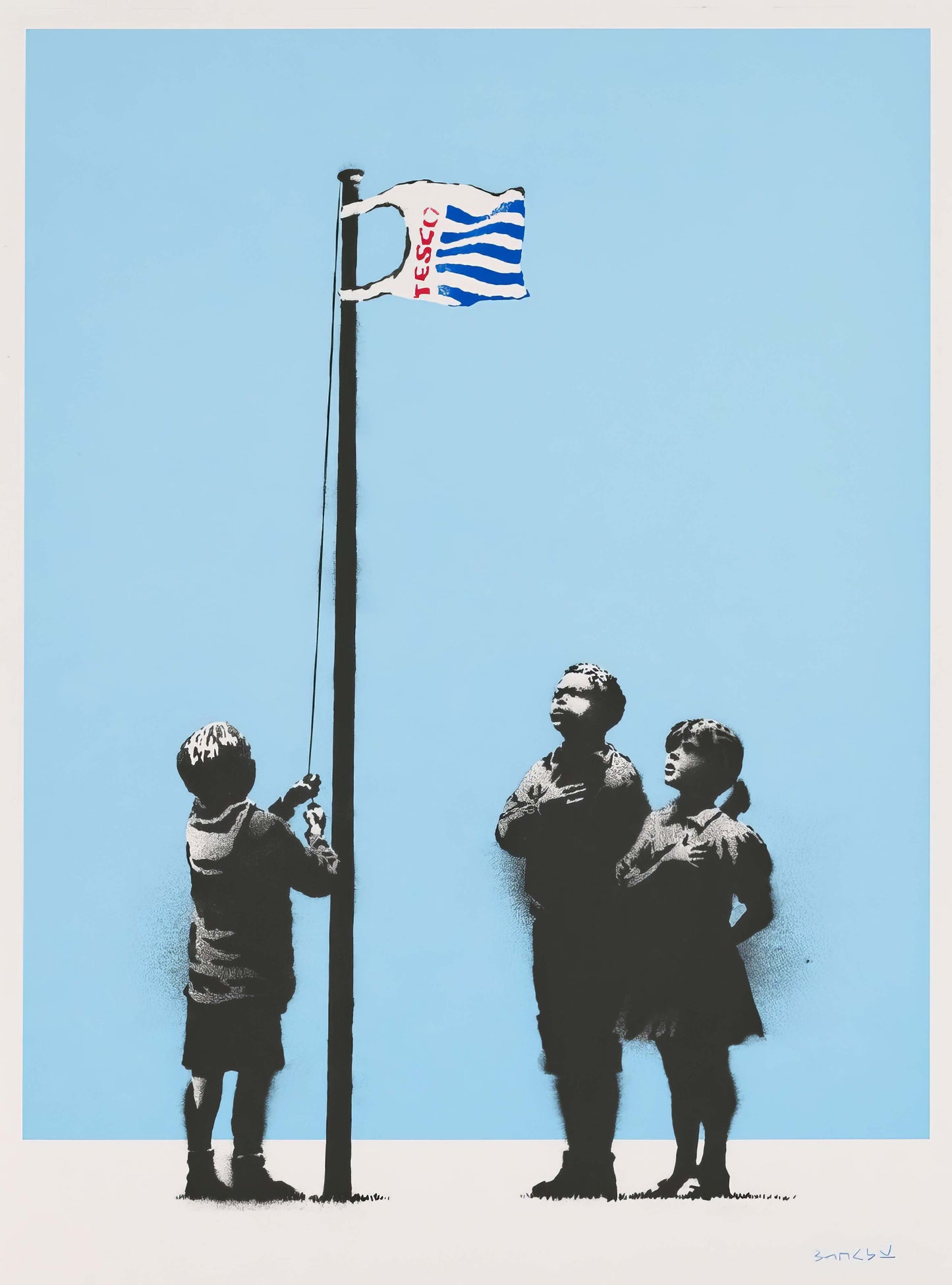 Banksy Tesco Bag Flag Kids