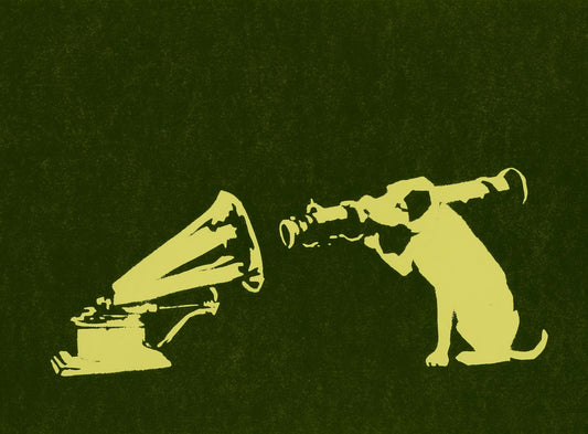 Banksy Dog Bazooka Gramophone