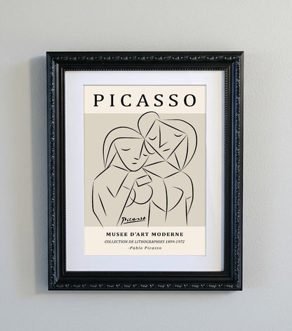 Picasso Abstract Line Art Print 15 Designs Minimalist Exhibition Poster