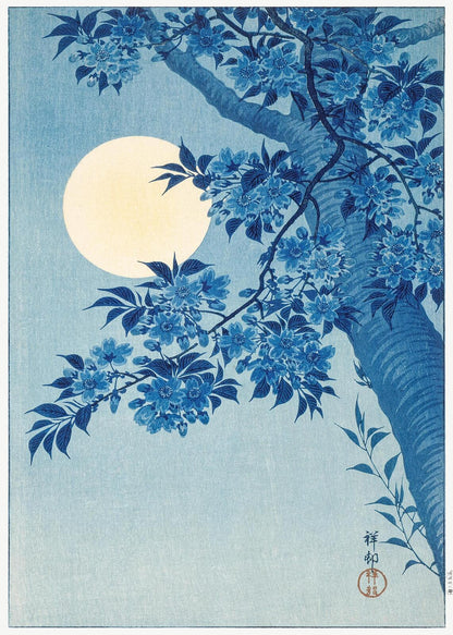 Ohara Koson Japanese Woodblock Print | Vintage Bird and Flower Wall Art Poster | Premium Framed Shin-hanga