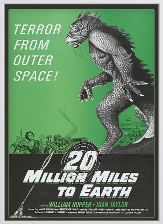 Framed Art Print - 20 Million Miles to Earth Poster - 11"x14" Frame, A4 Print