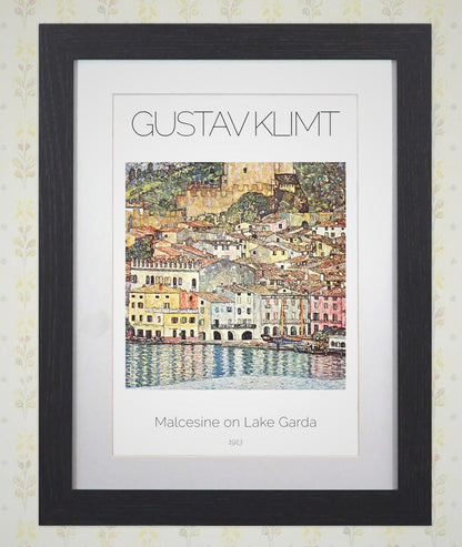 Gustav Klimt 'Malcesine on Lake Garda' Framed Poster 11x14" Framed Print