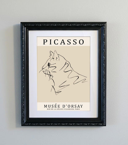 Picasso Abstract Line Art Print 15 Designs Minimalist Exhibition Poster
