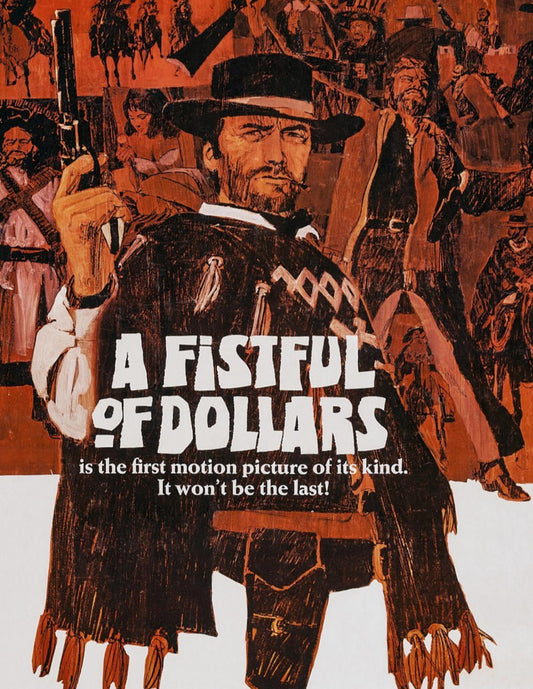 A Fistful of Dollars Print Western Poster