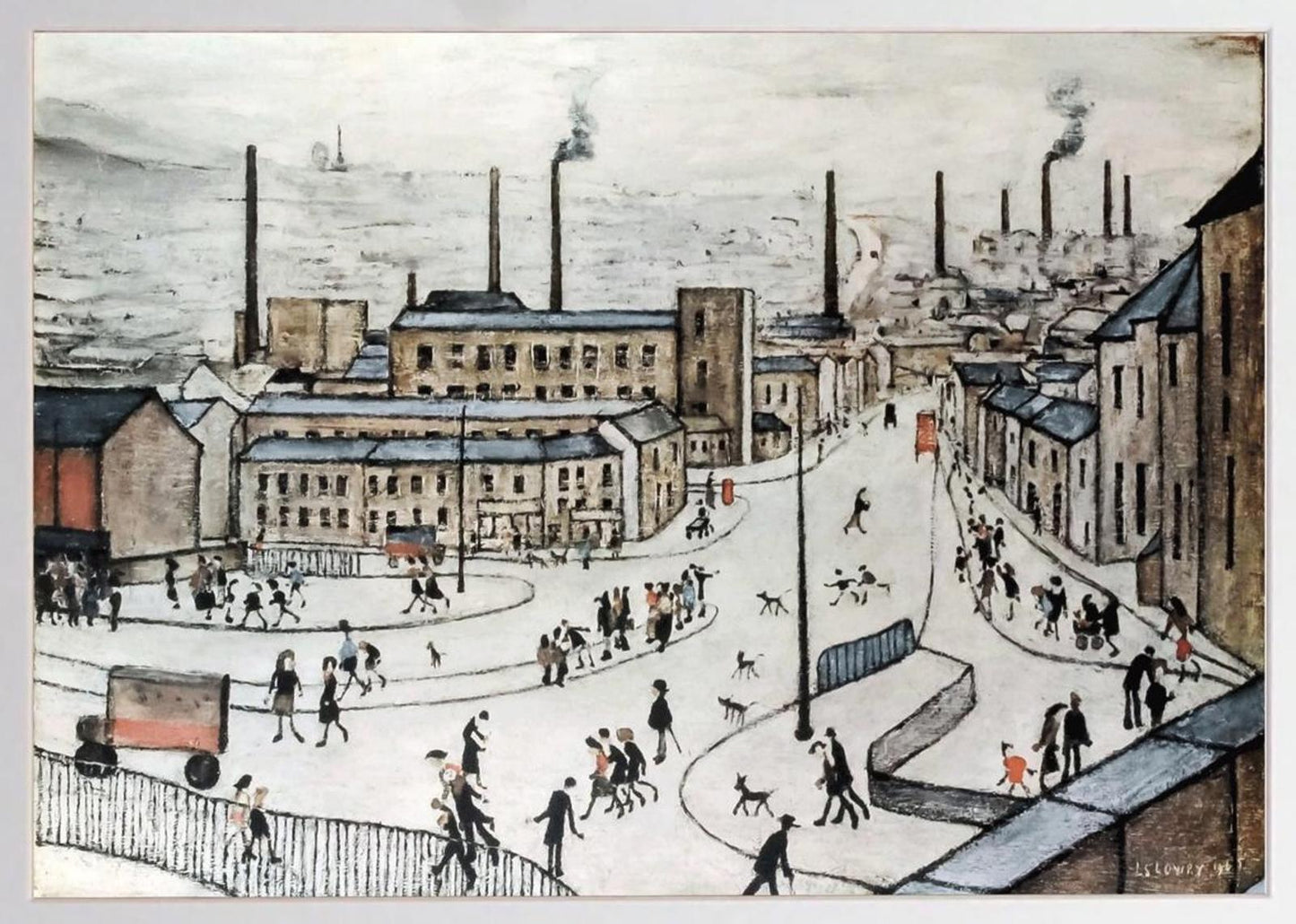 L.S. Lowry "Huddersfield" Framed Print