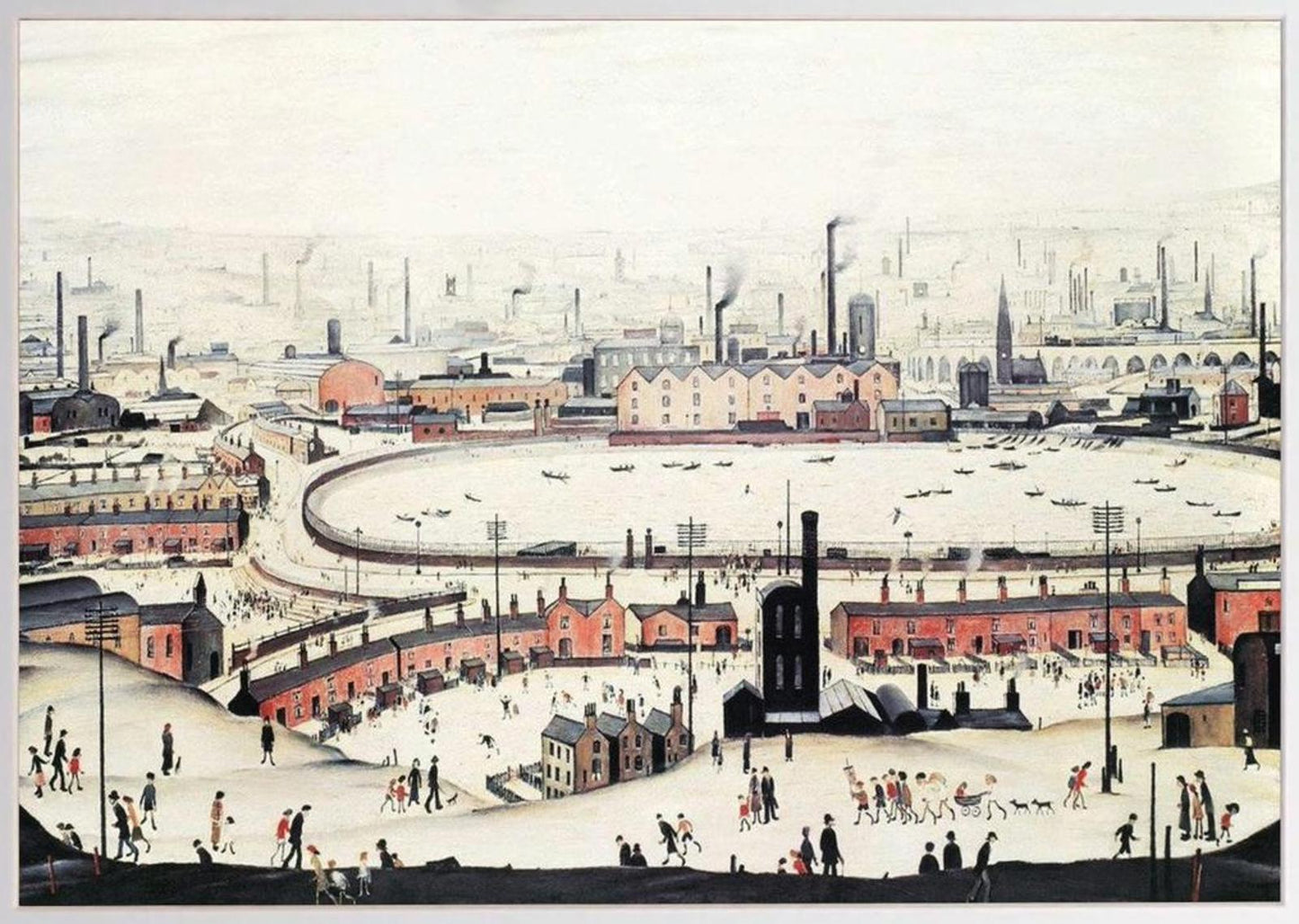 L.S. Lowry "The Pond" Framed Print