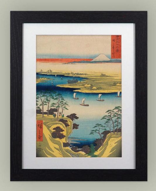 Takanawa Seacoast by Utagawa Hiroshige Framed Print