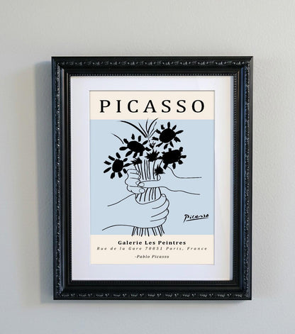 Picasso Abstract Line Art Print 15 Designs Minimalist Exhibition Poster