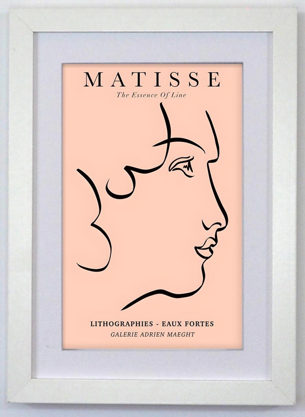 Matisse Lithograpies Eaux Fortes - White Box Framed Print