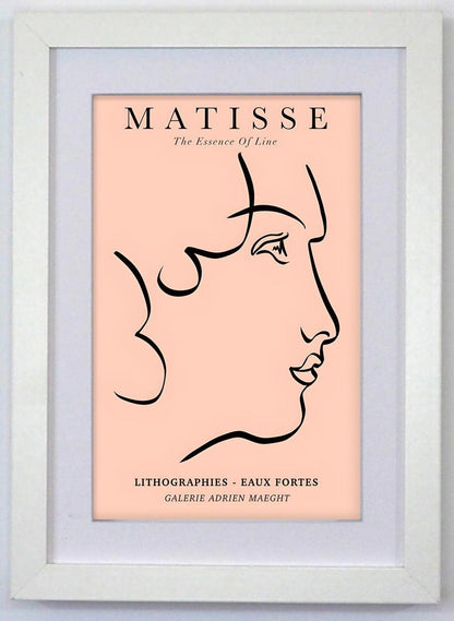Matisse Lithograpies Eaux Fortes - White Box Framed Print