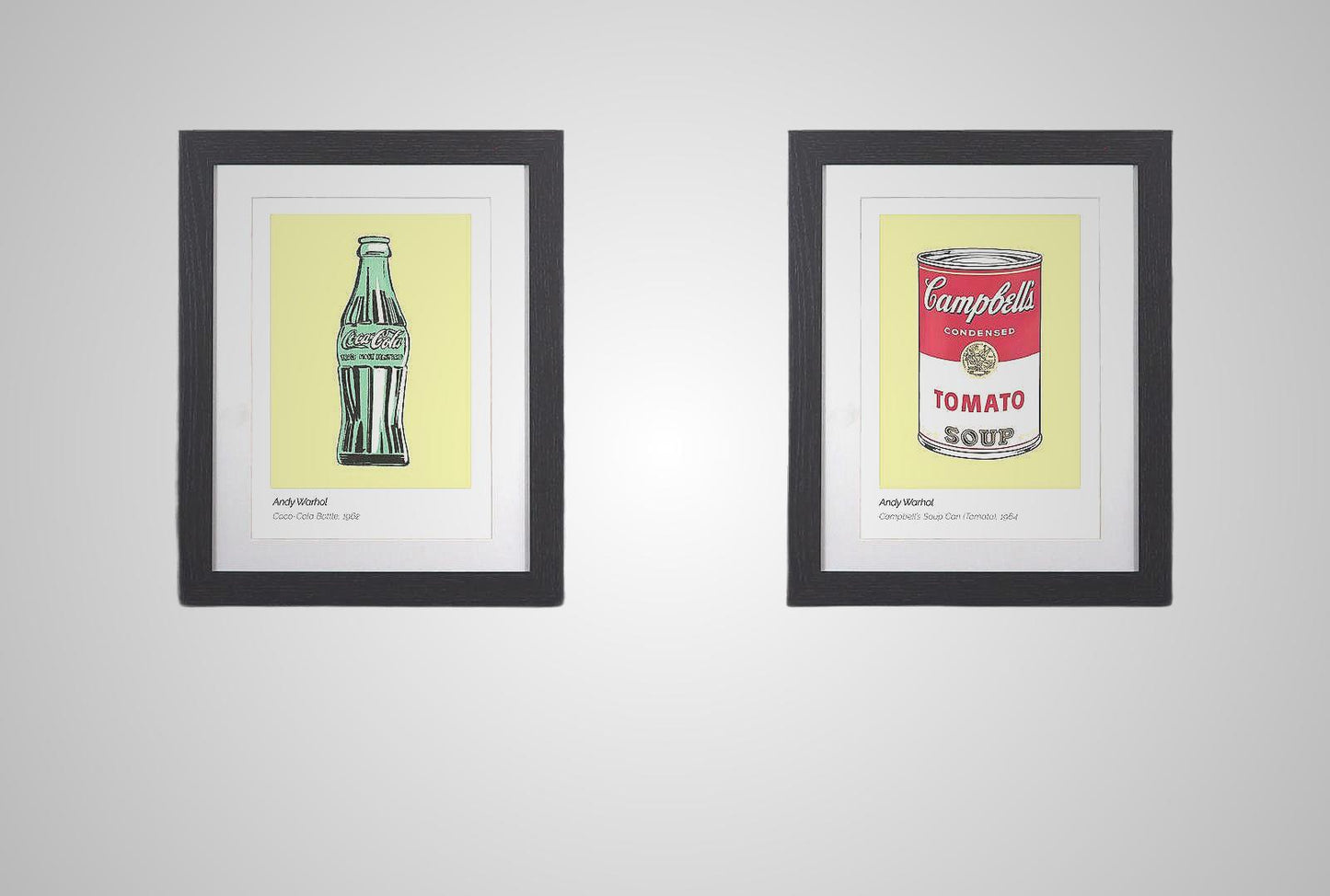 Andy Warhol Framed Prints Set of 2 Pop Art - 11"x14" Black Frame A4 Print