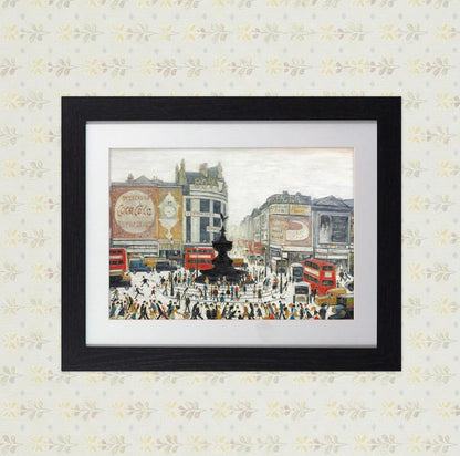 L.S. Lowry "Piccadilly Circus" Framed Print