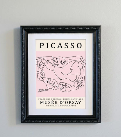 Picasso Abstract Line Art Print 15 Designs Minimalist Exhibition Poster