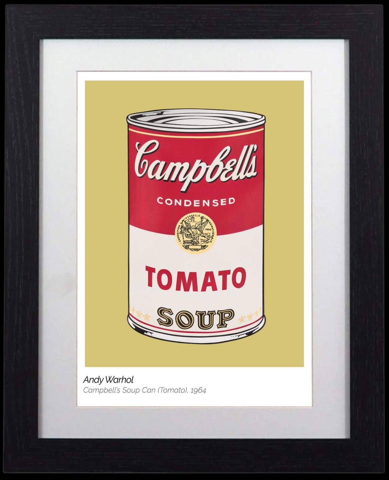 Andy Warhol Campbell's Soup Can (Yellow) Framed Print | Pop Art Icon