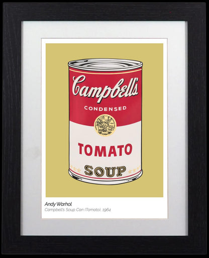 Andy Warhol Campbell's Soup Can (Yellow) Framed Print | Pop Art Icon