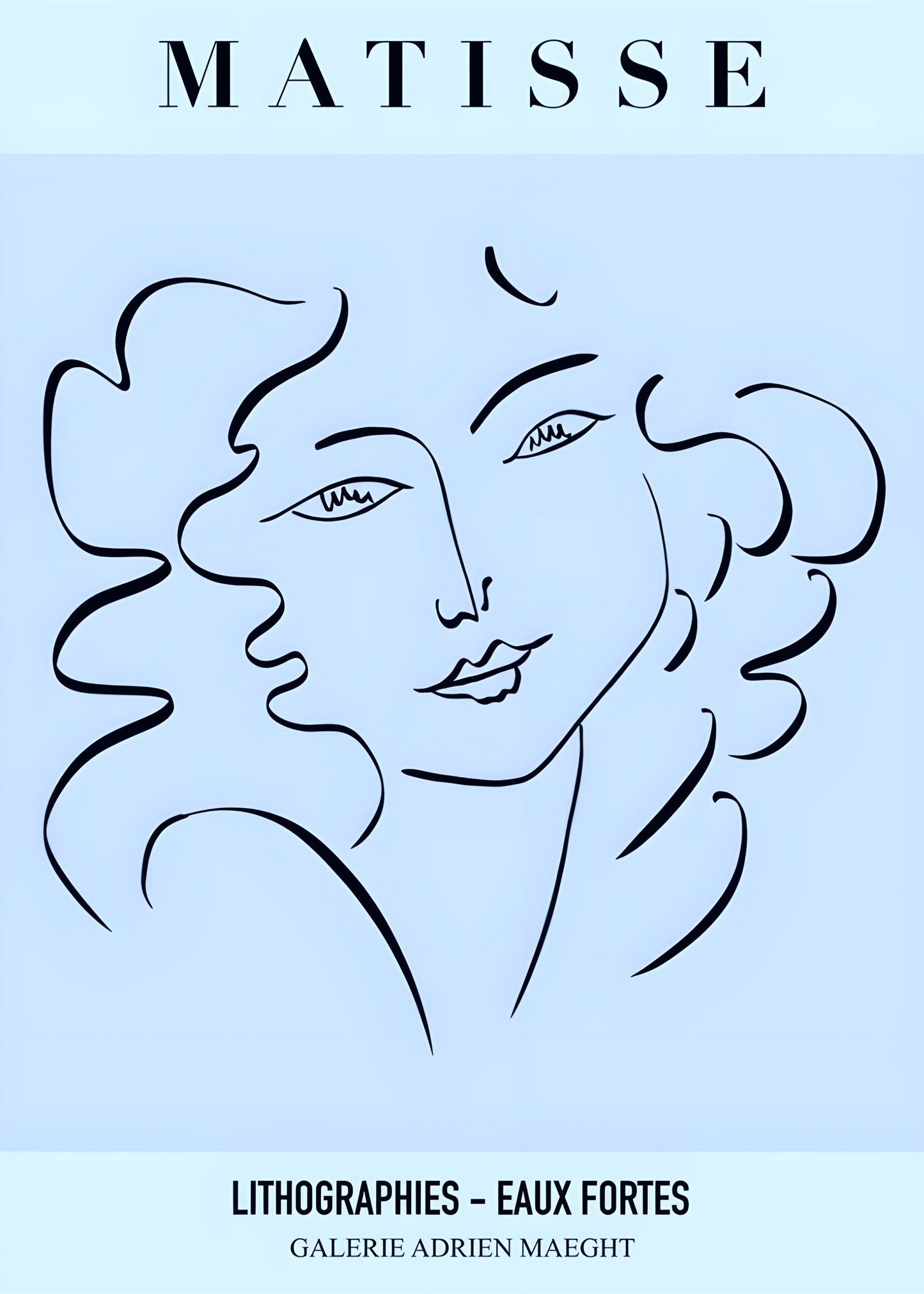 Matisse Lithographies Eaux Fortes Exhibition Poster    Iconic