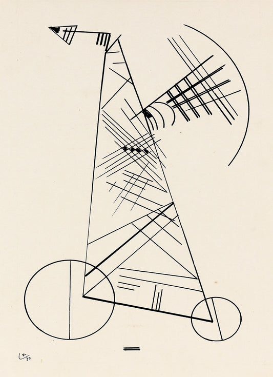 Angular Silhouette Sketch, Wassily Kandinsky