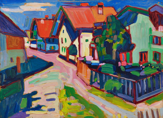 Murnau Street Scene, Wassily Kandinsky