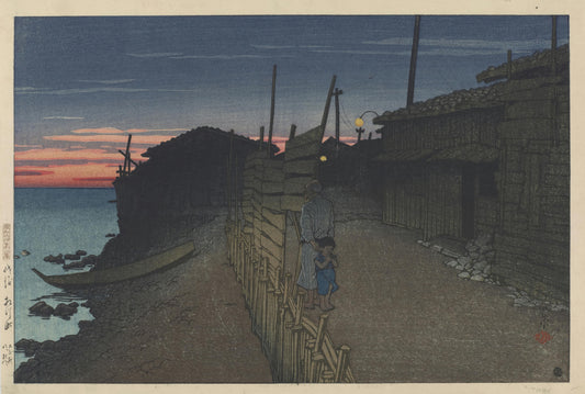 Aikawachō, Sado, Hasui Kawase, 1921