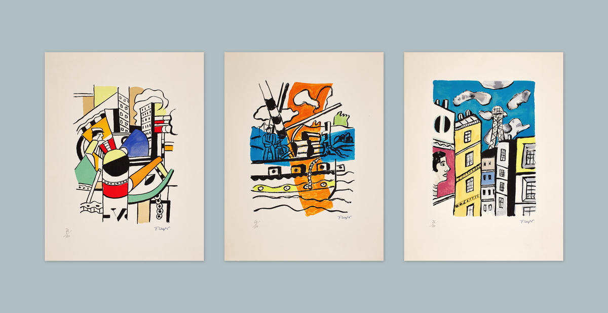 Fernand Leger Abstract Cubist Art Prints Set of 3 Unframed A4 A3