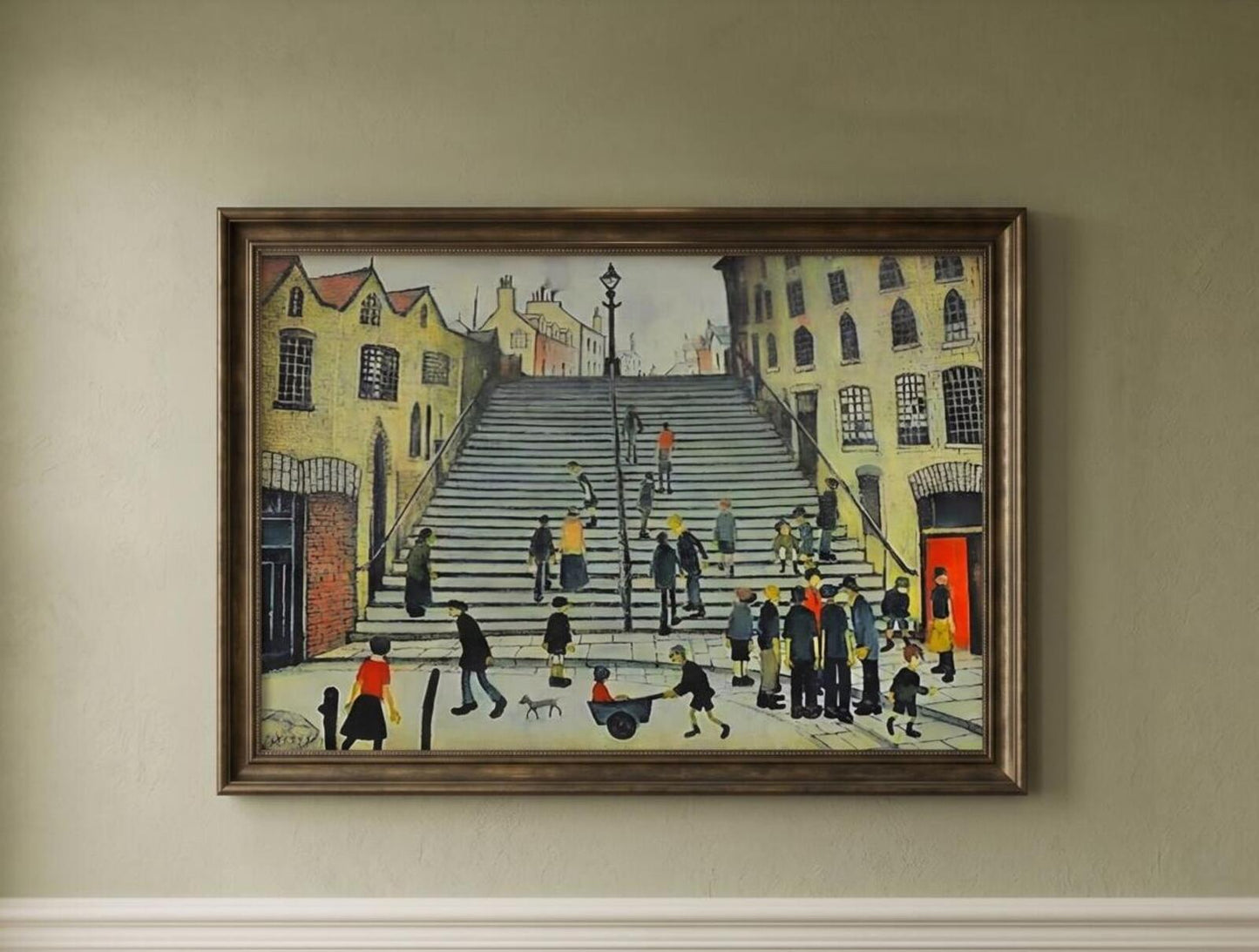 Steps at Wick Print by L.S. Lowry A4 Art Poster