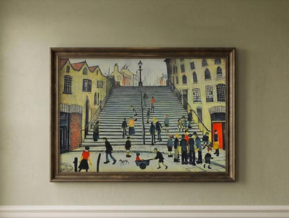 Steps at Wick Print by L.S. Lowry A4 Art Poster