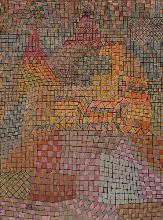 Paul Klee Abstract Art Print – Stadtburg Kr.