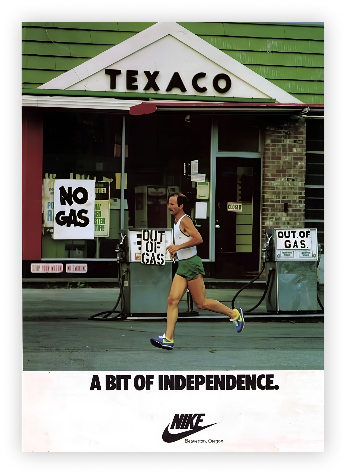 Vintage Nike Running Poster – A Bit of Independence Heritage Art